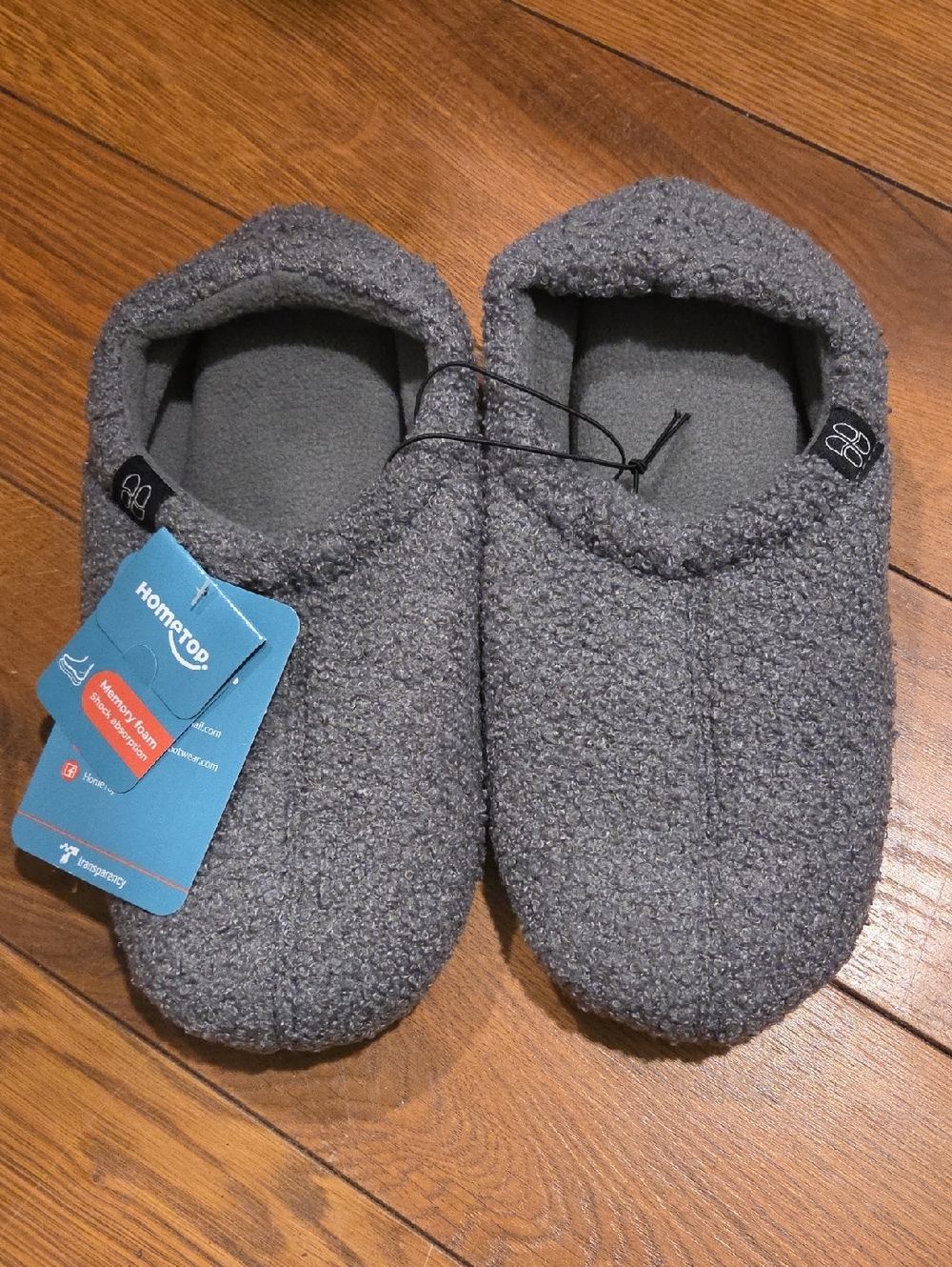 Women's Gray Cozy Fleece Slippers